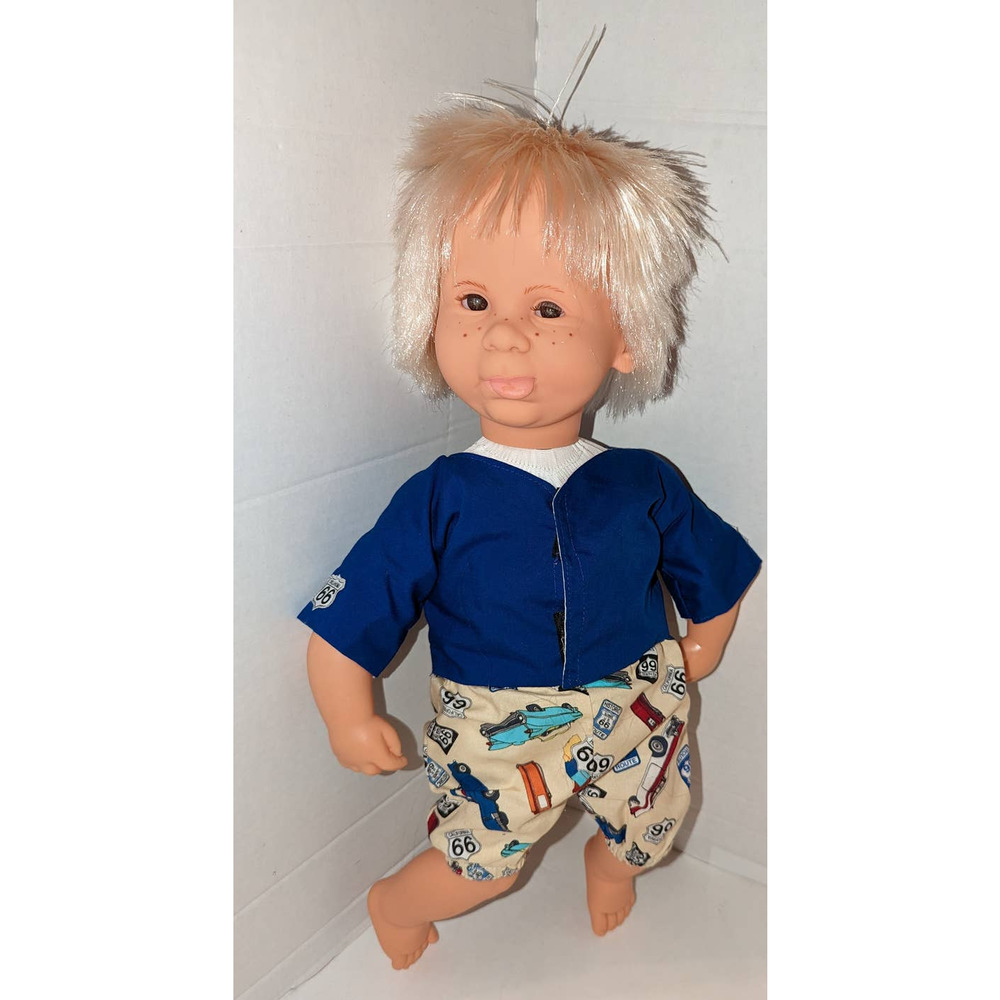 Vintage 1995 Jesmar 18" Robby Vinyl Doll Cloth Body Jesus Juan Perez Spain